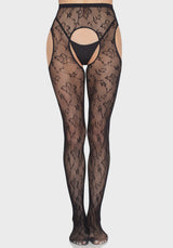 Leg Avenue - Bloom Net Suspender Tights