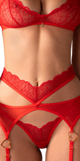 Obsessive - Suspender Set Cupide Desir