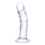Glas - Curved Realistic Glass Dildo with Veins