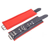 The Red - Padded Leather Wrist Cuffs Black-Red-Kink-The Red-Newside