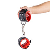 The Red - Padded Leather Wrist Cuffs Black-Red-Kink-The Red-Newside