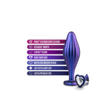 Anal Adventures - Matrix Wavy Bling Plug-Toys-Blush Novelties-Blauw-Newside