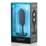 B-Vibe - Snug Plug 3-Toys-B-Vibe-Zwart-Newside