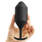 B-Vibe - Snug Plug 5-Toys-B-Vibe-Zwart-Newside