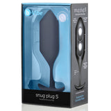 B-Vibe - Snug Plug 5-Toys-B-Vibe-Zwart-Newside