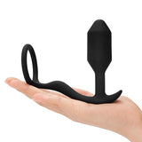 B-Vibe - Snug & Tug Penisring met Plug-Toys-B-Vibe-Newside