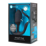 B-Vibe - Snug & Tug Penisring met Plug-Toys-B-Vibe-Newside