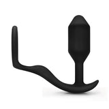 B-Vibe - Snug & Tug Penisring met Plug-Toys-B-Vibe-Newside