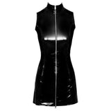Black Level - Vinyl Jurk-Outfits-Black Level-Small-Newside