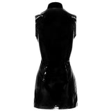 Black Level - Vinyl Jurk-Outfits-Black Level-Small-Newside