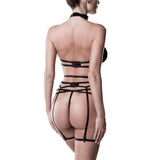 Grey Velvet - Erotic set with lace-Outfits-Not specified-S/M-Newside