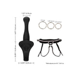 Her Royal Harness - The Royal Vibrerende Strapon Dildo Set-Toys-Calexotics-Newside