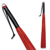 Kiotos - Lederen Flogger Zacht 24 Strings-Kink-Koitos-Rood-Newside