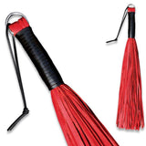 Kiotos - Lederen Flogger Zacht 70 Strings-Kink-Koitos-Rood-Newside