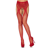 Leg Avenue - Gekristalliseerde panty-Outfits-Leg Avenue-Rood-One Size-Newside