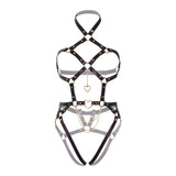 Leg Avenue - Heart ring harness teddy-Outfits-Leg Avenue-Small-Newside