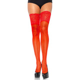 Leg Avenue - Stay Up Sheer Thigh High Kousen-Outfits-Leg Avenue-Rood-One Size-Newside