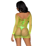Leg Avenue - Visnet Mini Jurk-Outfits-Leg Avenue-Groen-One Size-Newside