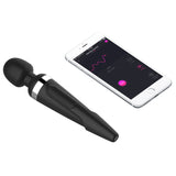 Lovense - Domi 2 Mini Wand Vibrator met App-Toys-Lovense-Zwart-Newside