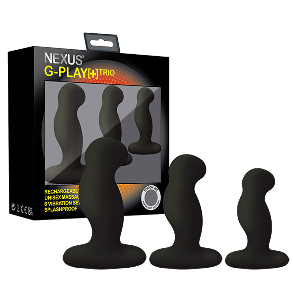 Nexus - G-Play Trio Plus Unisex Vibrator Pack S /M /L-Toys-Nexus-Newside