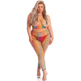 Pink Lipstick - Roy G. Bodystocking Multikleur-Outfits-Pink Lipstick-XL/3XL-Newside