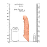 Real Rock - Penis Sleeve 8" / 20 cm-Toys-Shots-Wit-Newside