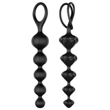 Satisfyer - Love Beads Zacht Silicone Anal Beads-Toys-Satisfyer-Zwart-Newside