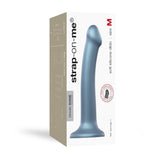 Strap-On-Me - Mono Density Dildo Metallic Shine M-Toys-Strap-on Me-Blauw-Newside