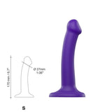 Strap-On-Me - Semi-Realistic Dual Density Bendable Dildo S-Toys-Strap-on Me-Paars-Newside