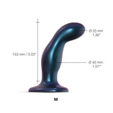 Strap-on Me - Dildo Plug Snaky Metallic Blue M-Toys-Strap-on Me-Newside