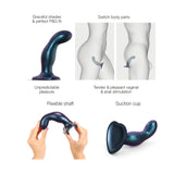 Strap-on Me - Dildo Plug Snaky Metallic Blue M-Toys-Strap-on Me-Newside