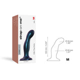 Strap-on Me - Dildo Plug Snaky Metallic Blue M-Toys-Strap-on Me-Newside
