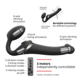 Strap-on Me - Multi Orgasm Bendable Strap-on Black-Toys-Strap-on Me-Small-Newside