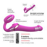 Strap-on Me - Multi Orgasm Bendable Strap-on Fuchsia-Toys-Strap-on Me-Medium-Newside