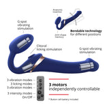 Strap-on Me - Multi Orgasm Bendable Strap-on Night Blue-Toys-Strap-on Me-Large-Newside