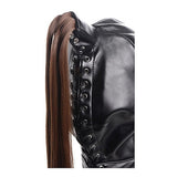 Strict - Ponytail Bondage Masker-Kink-XR Brands-Blond-Newside