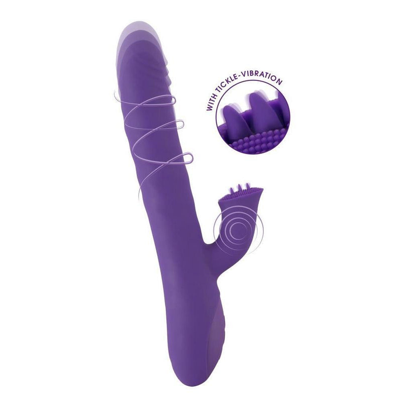 Sweet Smile - Stuwend & Roterend Dubbel Vibrator-Toys-Sweet Smile-Paars-Newside