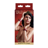 Taboom - Handboeien Rood met Goud-Kink-Taboom-Newside