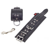 The Red - Padded Leather Handcuffs Black-Kink-The Red-Newside