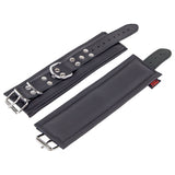 The Red - Padded Leather Handcuffs Black-Kink-The Red-Newside