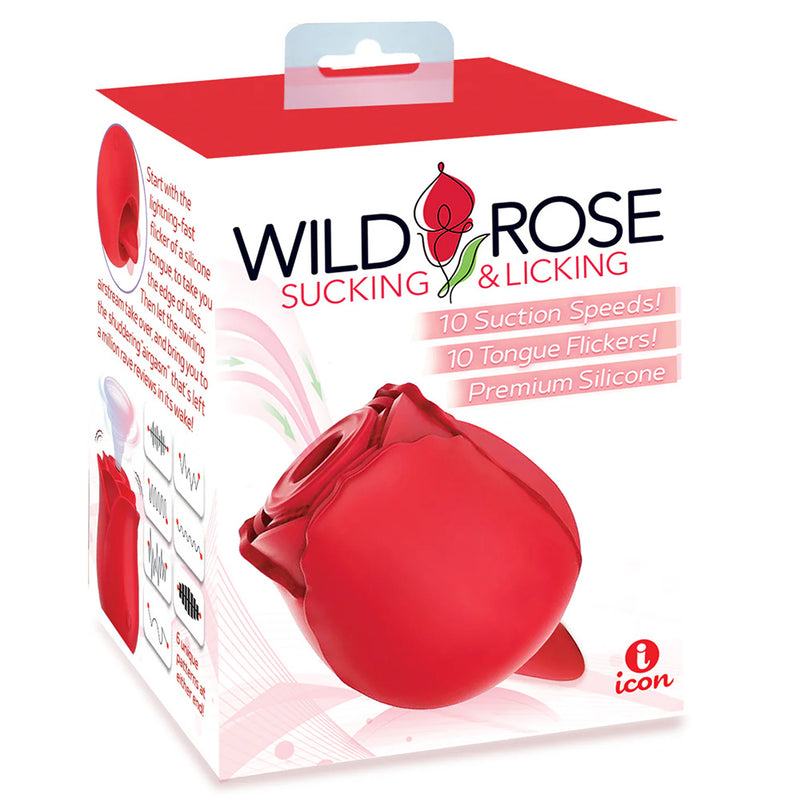 Wild Rose - Sucking & Licking Vibrator