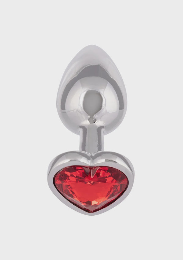 Jewel - Small Ruby Heart Plug