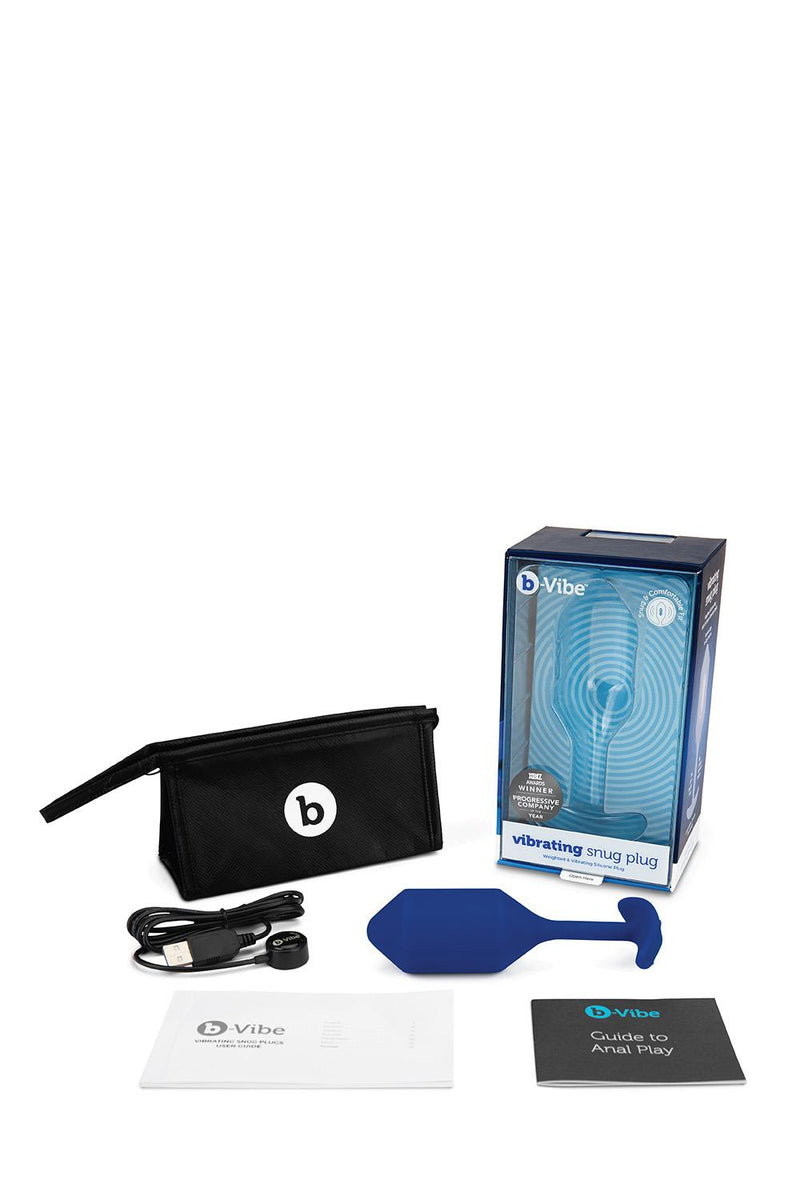 B- Vibe - Vibrating Snug Plug 4 Navy