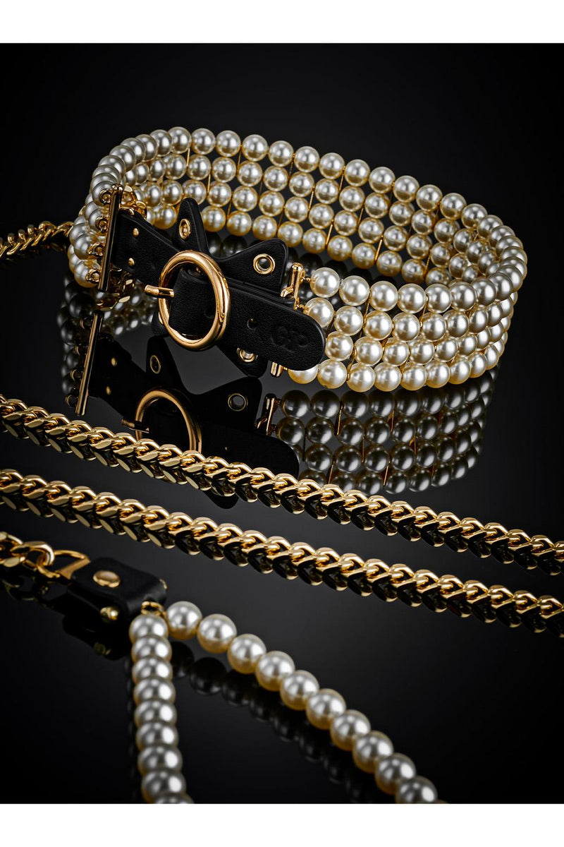 GP - Luminious Pearl Leash And Collar