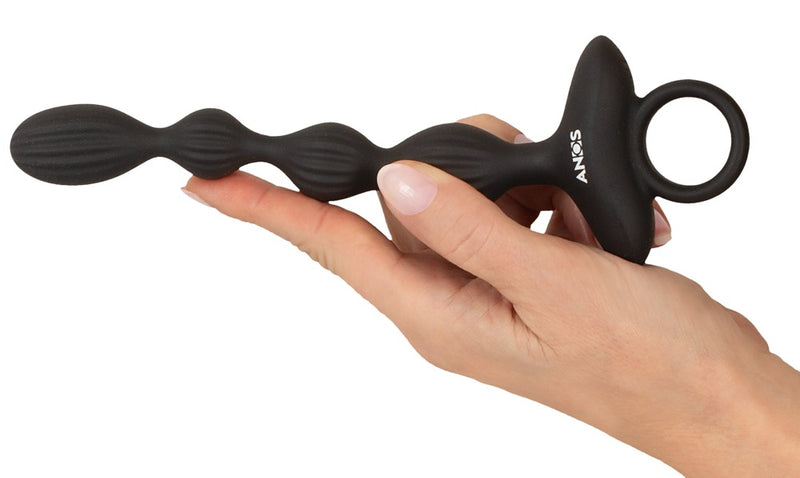 Anos - Flexible Anal Beads with Jumping Vibrations