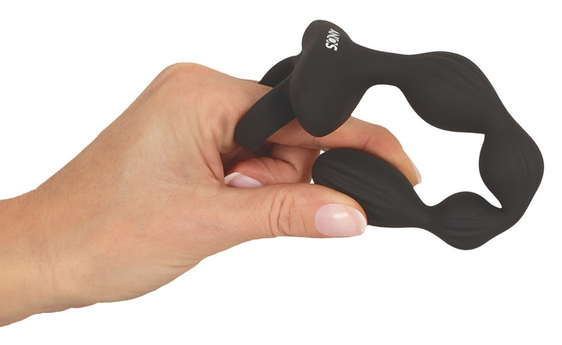Anos - Flexible Anal Beads with Jumping Vibrations