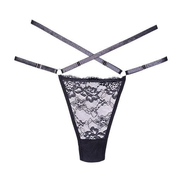 Adore - Cherished - Lace and Mesh Thong One Size