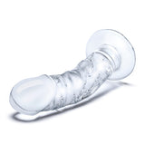 Glas - Curved Realistic Glass Dildo with Veins