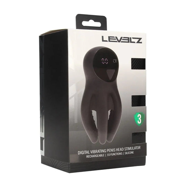 Levelz - Digital Vibrating Silicone Penis Head Stimulator with Tentacles