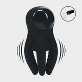 Levelz - Digital Vibrating Silicone Penis Head Stimulator with Tentacles